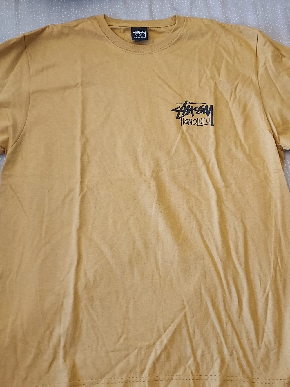Stussy Honolulu Logo T-Shirt - Mustard Yellow